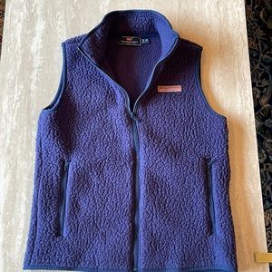 Vineyard Vines boys Sherpa zippered vest